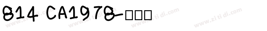814 CA1978字体转换